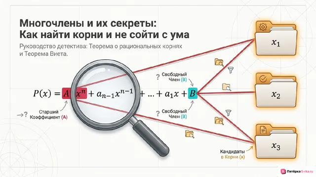 Обложка презентации к уроку «Многочлены с целыми коэффициентами»