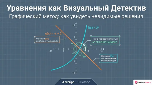 Обложка презентации к уроку «Использование графика функции для решения уравнений»