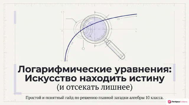 Обложка презентации к уроку «Логарифмические уравнения»