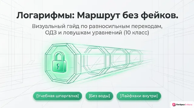 Обложка презентации к уроку «Равносильные переходы в решении логарифмических уравнений»