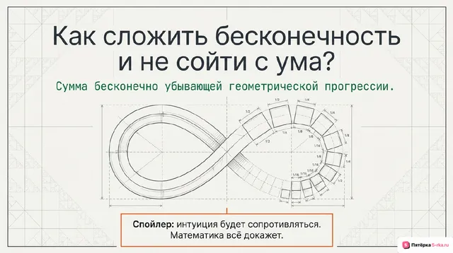 Обложка презентации к уроку «Сумма бесконечно убывающей геометрической прогрессии»
