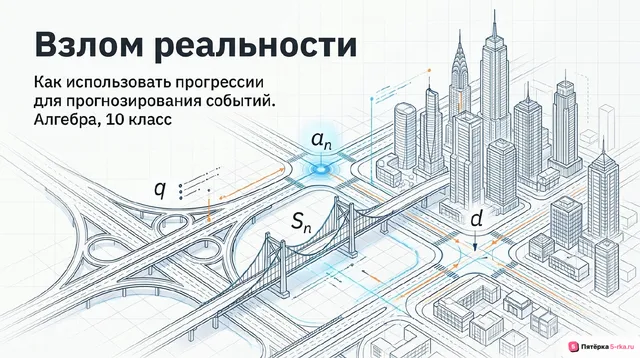 Обложка презентации к уроку «Использование прогрессии для решения реальных задач прикладного характера»