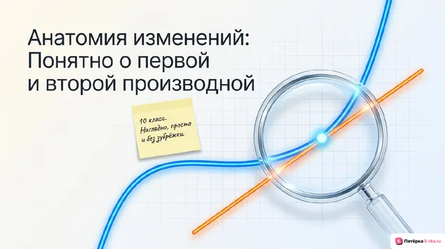 Обложка презентации к уроку «Первая и вторая производные функции»