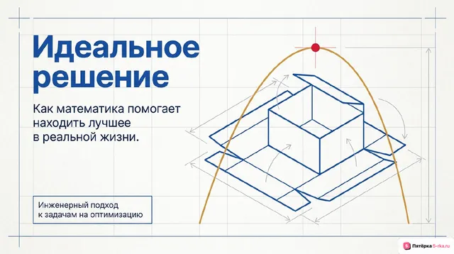 Обложка презентации к уроку «Применение производной для нахождения наилучшего решения в прикладных задачах»