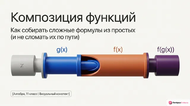 Обложка презентации к уроку «Композиция функций»