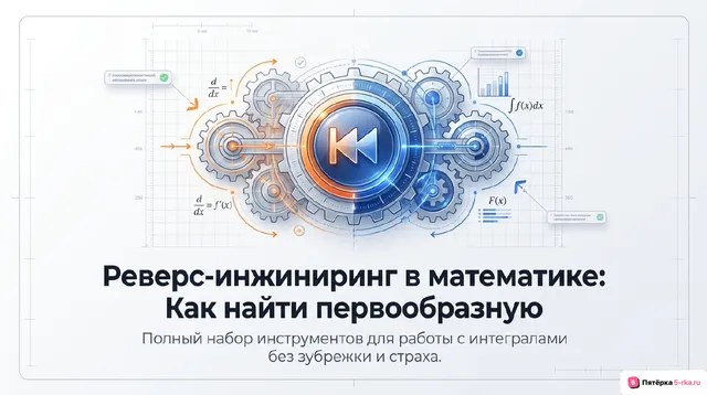 Обложка презентации к уроку «Первообразные элементарных функций»