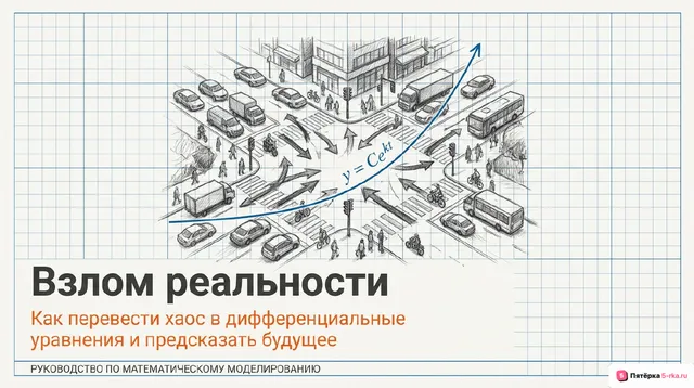 Обложка презентации к уроку «Математическое моделирование реальных процессов с помощью дифференциальных уравнений»