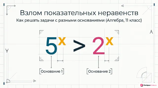 Обложка презентации к уроку «Основные методы решения показательных неравенств»