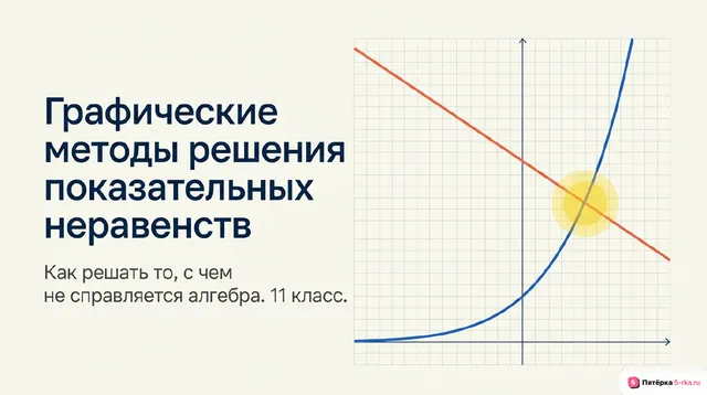 Обложка презентации к уроку «Графические методы решения показательных неравенств»