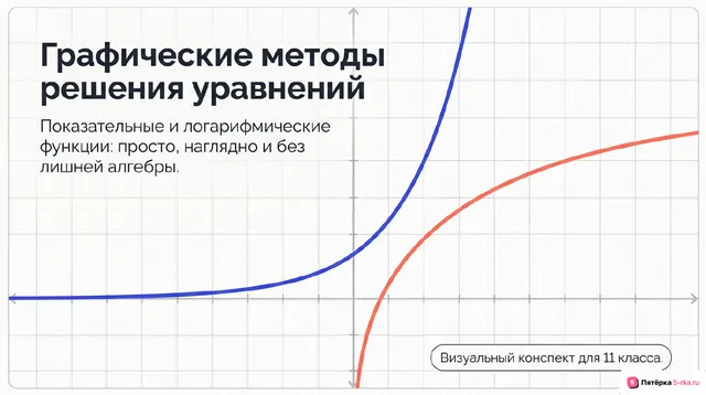 Обложка презентации к уроку «Графические методы решения показательных и логарифмических уравнений»
