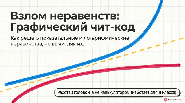 Обложка презентации к уроку «Графические методы решения показательных и логарифмических неравенств»