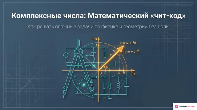 Обложка презентации к уроку «Применение комплексных чисел для решения физических и геометрических задач»