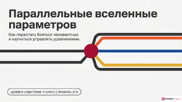 Обложка презентации к уроку «Рациональные уравнения с параметрами»