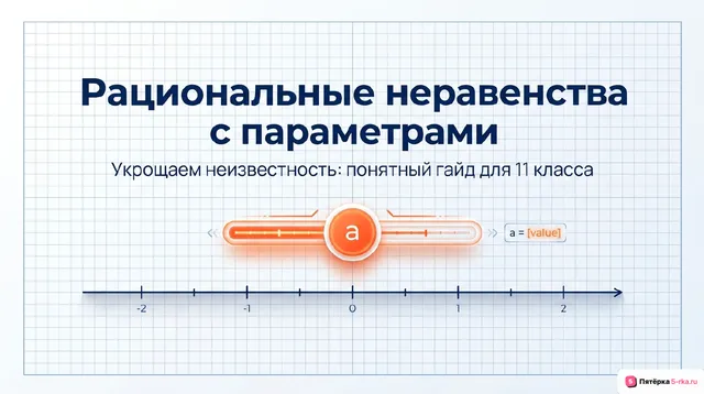 Обложка презентации к уроку «Рациональные неравенства с параметрами»