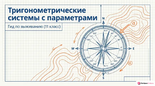 Обложка презентации к уроку «Тригонометрические системы с параметрами»