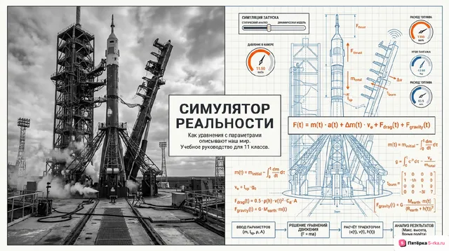 Обложка презентации к уроку «Построение и исследование математических моделей реальных ситуаций с помощью уравнений с параметрами»