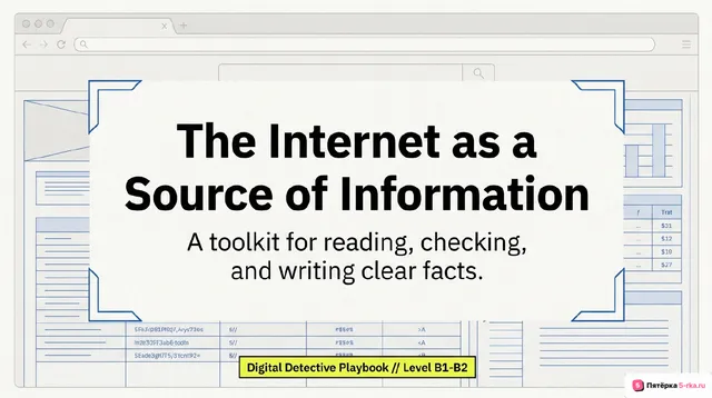 Обложка презентации к уроку «Интернет как источник информации в современном мире»