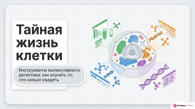 Обложка презентации к уроку «Методы молекулярной и клеточной биологии»