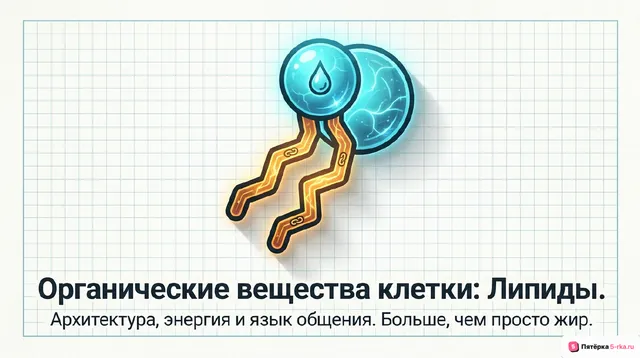 Обложка презентации к уроку «Органические вещества клетки — липиды»