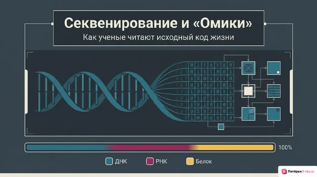Обложка презентации к уроку «Секвенирование ДНК»