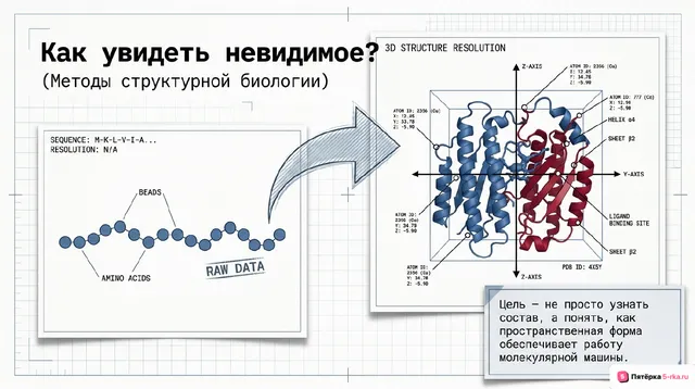 Обложка презентации к уроку «Методы структурной биологии»