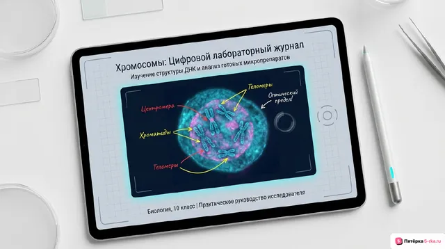 Обложка презентации к уроку «Хромосомы»
