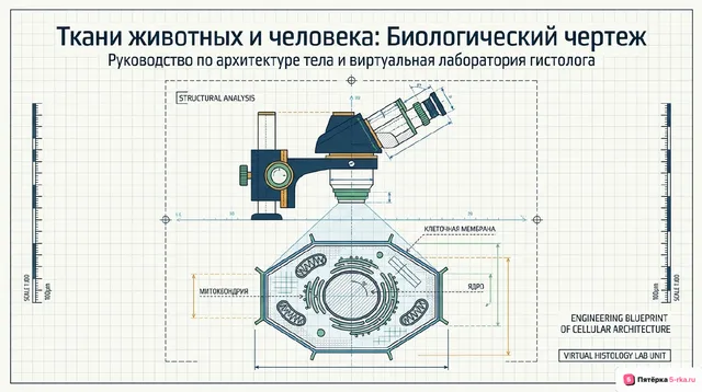 Обложка презентации к уроку «Ткани животных и человека»