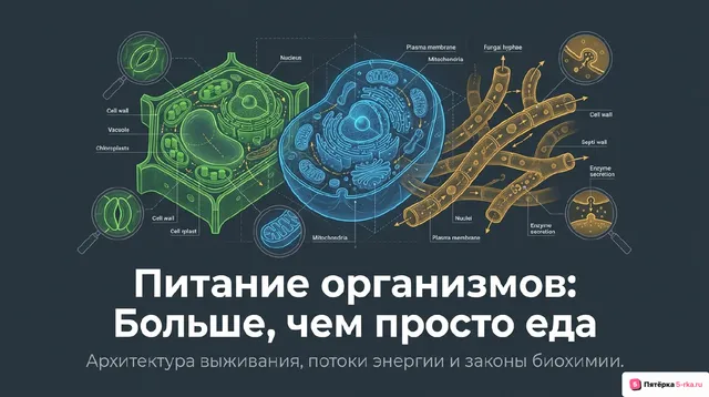Обложка презентации к уроку «Питание организмов»