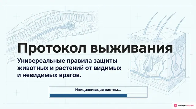 Обложка презентации к уроку «Защита у организмов»
