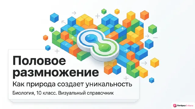 Обложка презентации к уроку «Половое размножение»