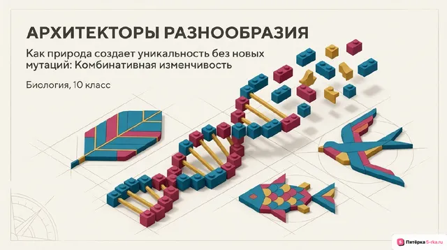 Обложка презентации к уроку «Генотипическая изменчивость»