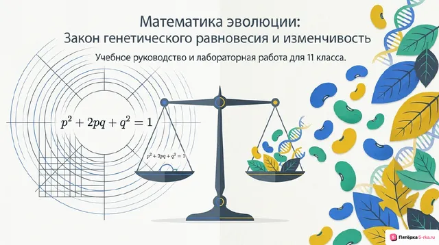 Обложка презентации к уроку «Закон генетического равновесия Дж»
