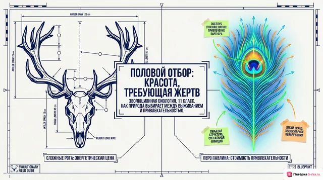 Обложка презентации к уроку «Половой отбор»