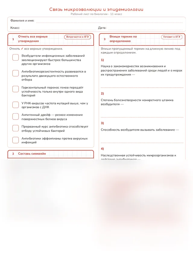 Начало рабочего листа