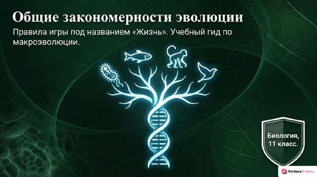 Обложка презентации к уроку «Общие закономерности эволюции»