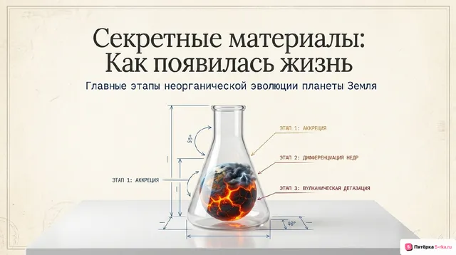 Обложка презентации к уроку «Основные этапы неорганической эволюции»