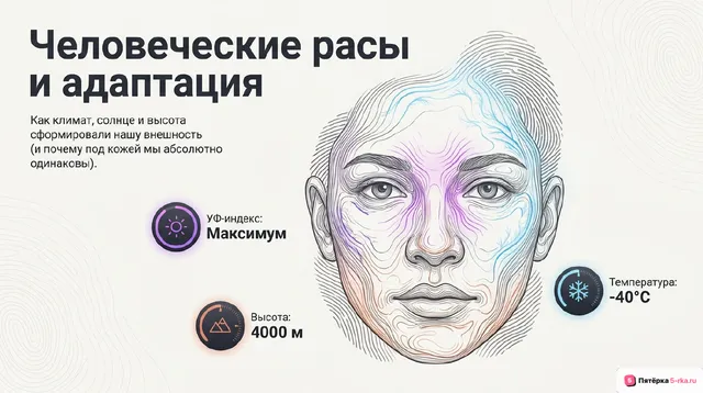 Обложка презентации к уроку «Человеческие расы»
