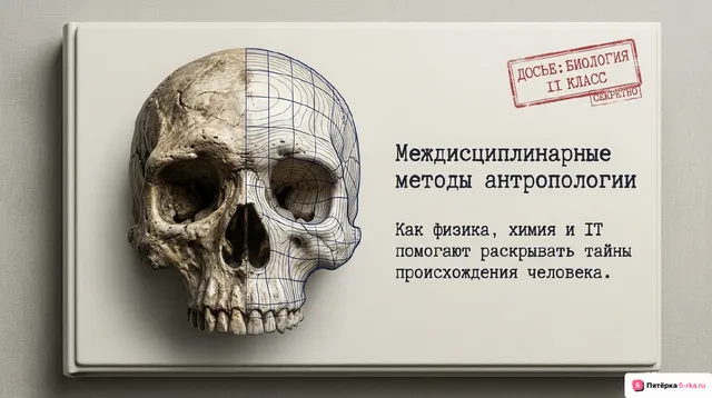 Обложка презентации к уроку «Междисциплинарные методы антропологии»