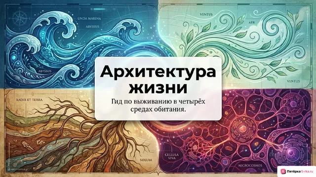 Обложка презентации к уроку «Среды обитания организмов»