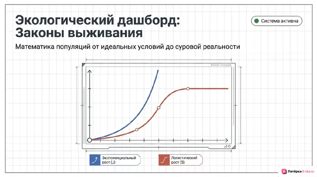 Обложка презентации к уроку «Кривые роста численности популяции»