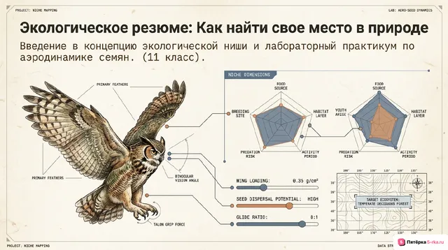 Обложка презентации к уроку «Экологическая ниша вида»