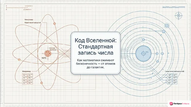 Обложка презентации к уроку «Стандартная запись числа»
