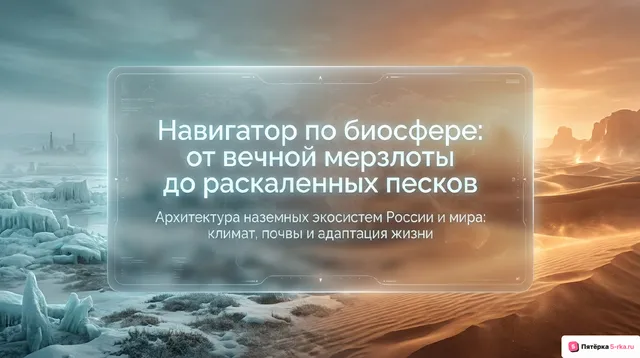 Обложка презентации к уроку «Природные экосистемы»