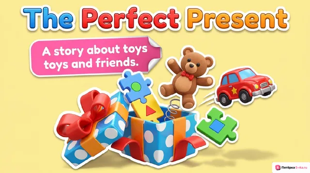 Обложка презентации к уроку «Любимая игрушка, игра (выбираем подарок другу/однокласснику)»