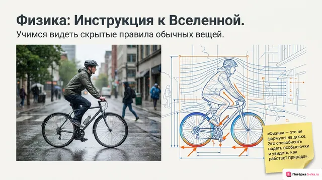 Обложка презентации к уроку «Физика – наука о природе»