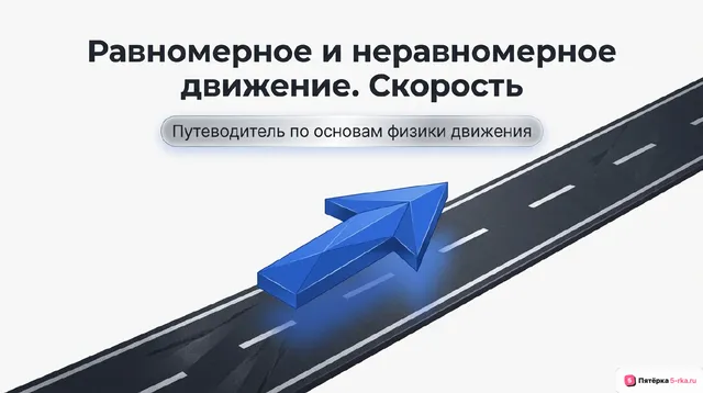 Обложка презентации к уроку «Равномерное и неравномерное движение»