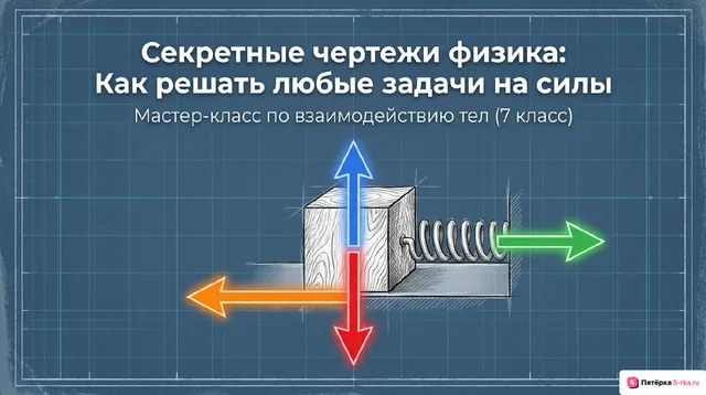 Обложка презентации к уроку «Решение задач по теме "Взаимодействие тел»