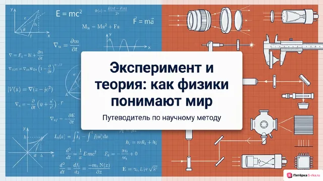 Обложка презентации к уроку «Эксперимент и теория в процессе познания природы»