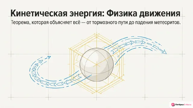 Обложка презентации к уроку «Кинетическая энергия»