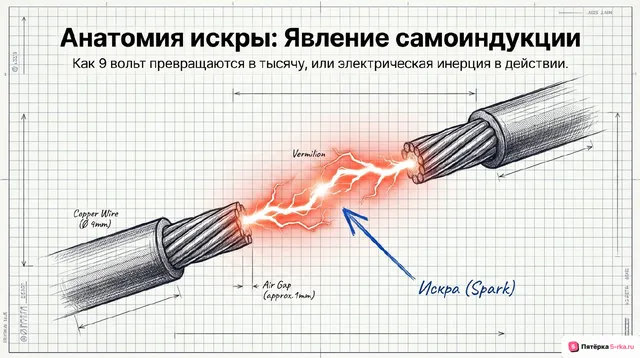 Обложка презентации к уроку «Явление самоиндукции»